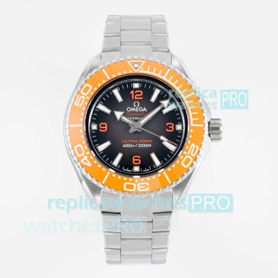 VRF Super Clone Omega Ocean Planet 6000m Orange Ceramic Bezel Ultra Deep Seamaster Watch 